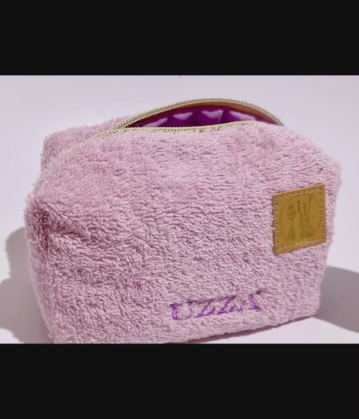 Terry Cloth Makeup Bag -Multiple Colors